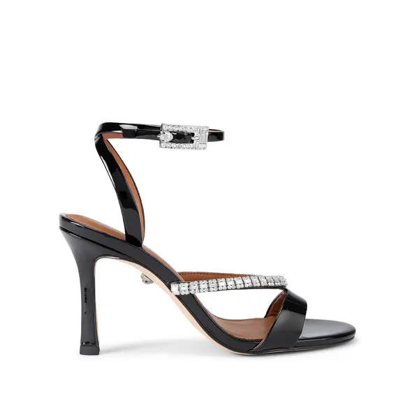 Crystal Strap Leather Sandal