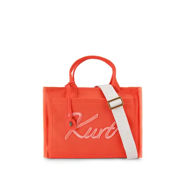 Orange Canva Kurt Tote Bag