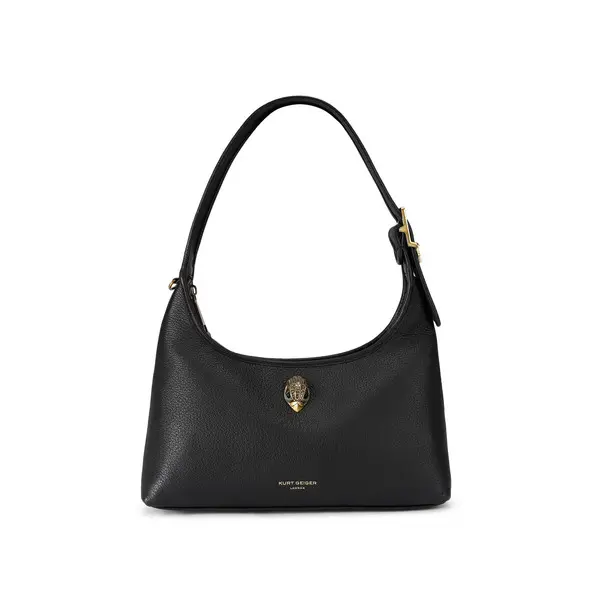 Mini Kurt Pebbeled Leather Hobo Shoulder Bag