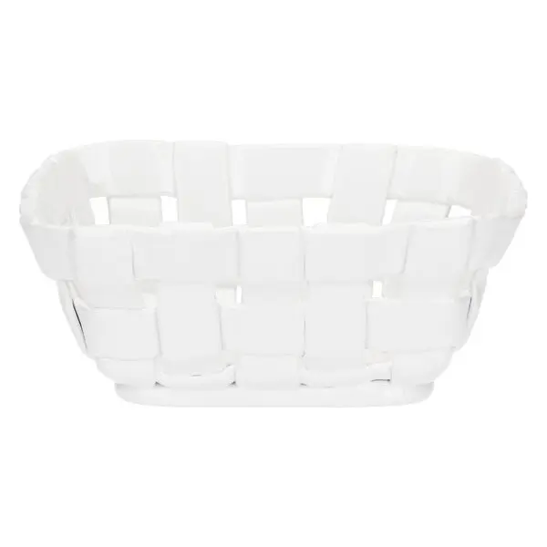 White Square Porcelain Fruit Bowl 24 x 24 x 10H cm