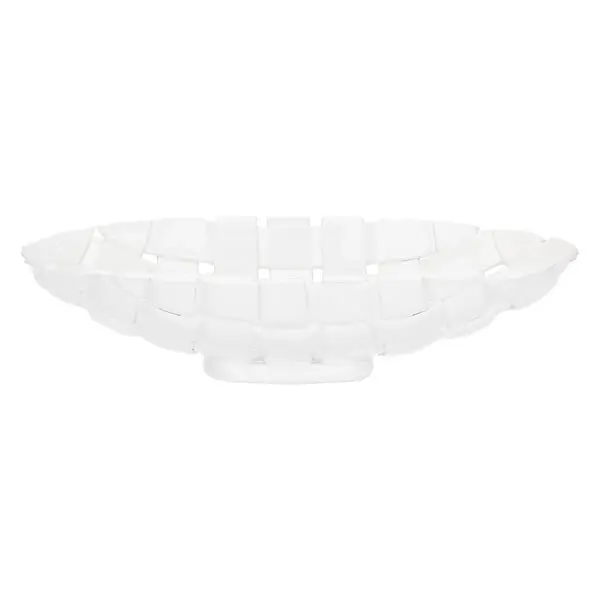 White Oval Porcelain Fruit Bowl 38 x 21 x 8.5H cm