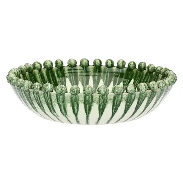 Reginaldo White Saucer L - Terracotta, 42x42x11 cm