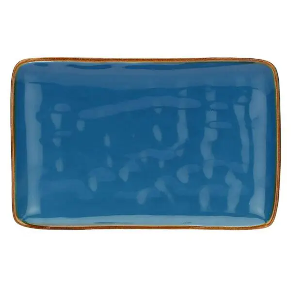 Blue Rectangular Trays, Concerto - Stoneware, 27x19 cm