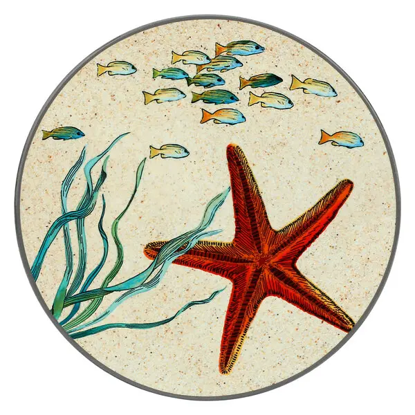 Starfish Trivet, Sea Life - ceramic, Ø 20 cm