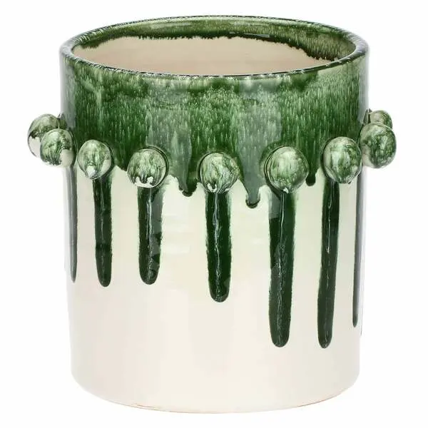 Cachepot L White, Reginaldo - Terracotta, 11.5x11.5x18.5 cm