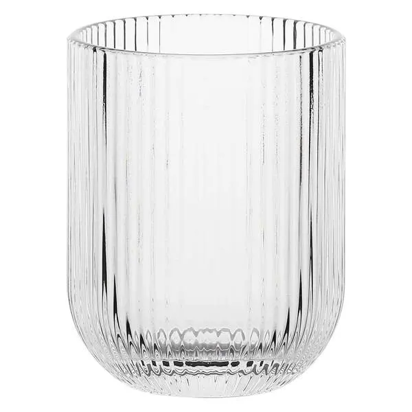 Clear Twisty Glass Tumbler 260ml