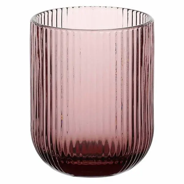 Purple Twisty Glass Tumbler 260ml