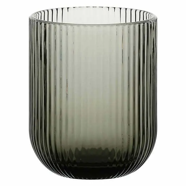 Grey Twisty Glass Tumbler 260ml