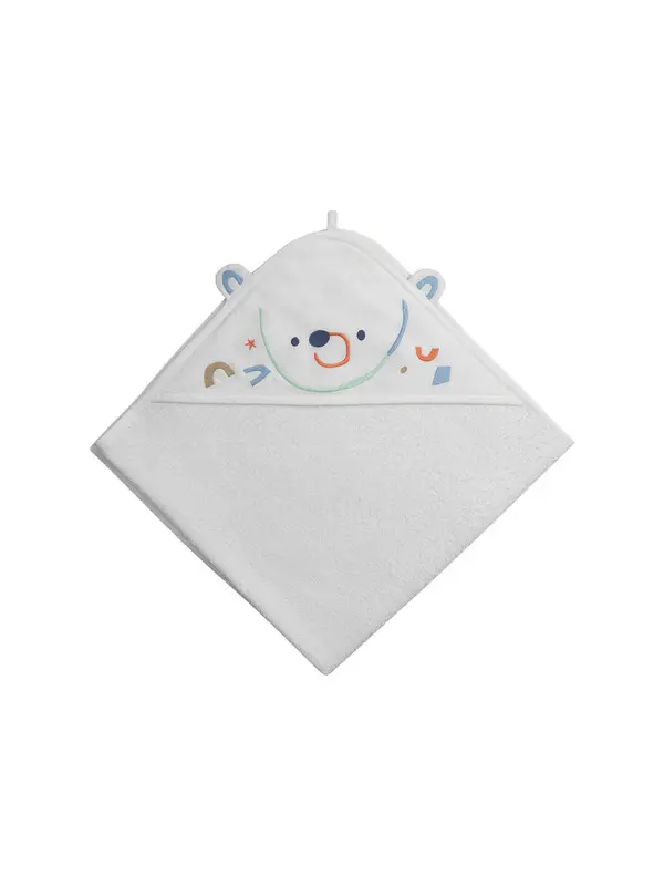 White Bath Towel with Hood