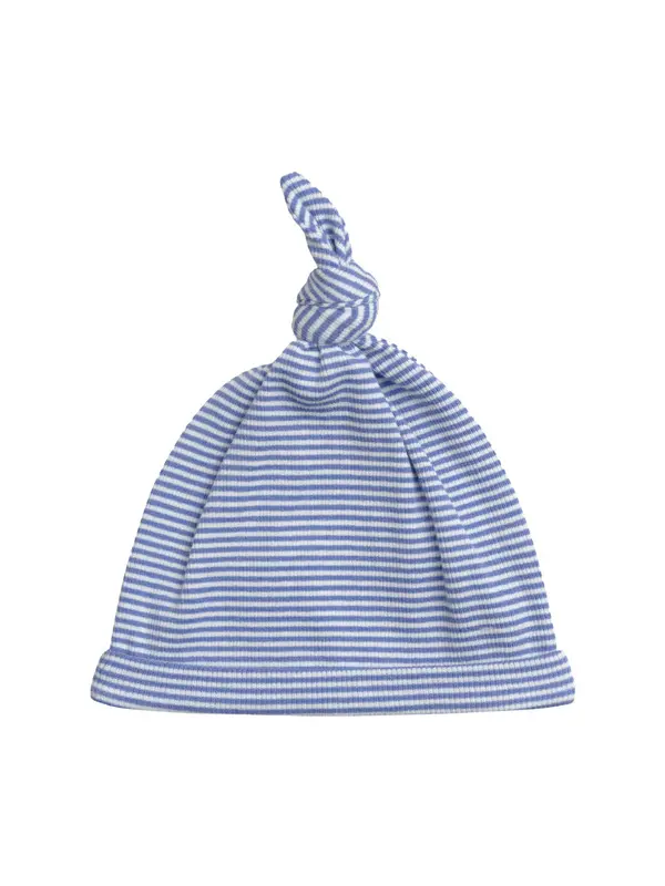 Blue Striped Newborn Cotton Hat