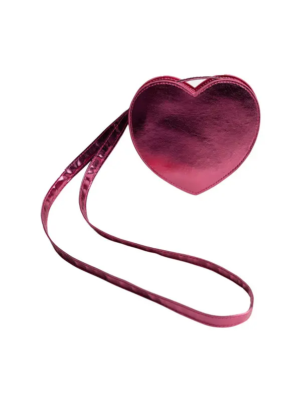 Pink Heart Crossbody Bag
