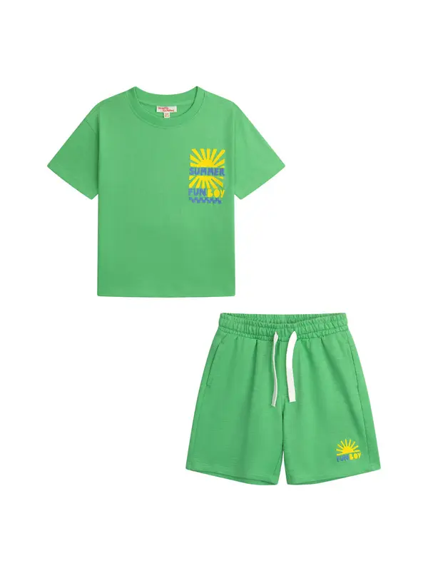 Kids Boys 2-Piece "Summer Fun" Cotton Set T-shirt & Shorts Set