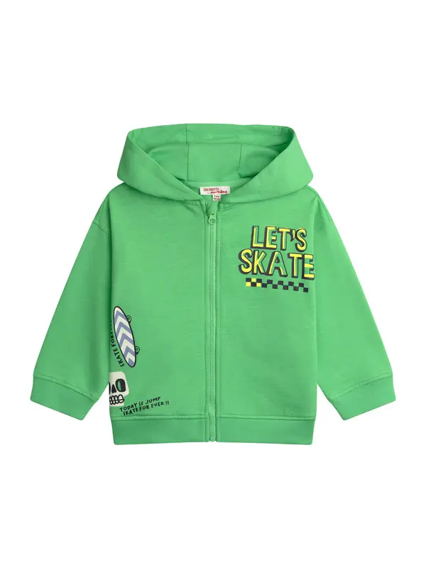 Kids Boys "Let's Skate" Graphic Zip-Up Hoodie