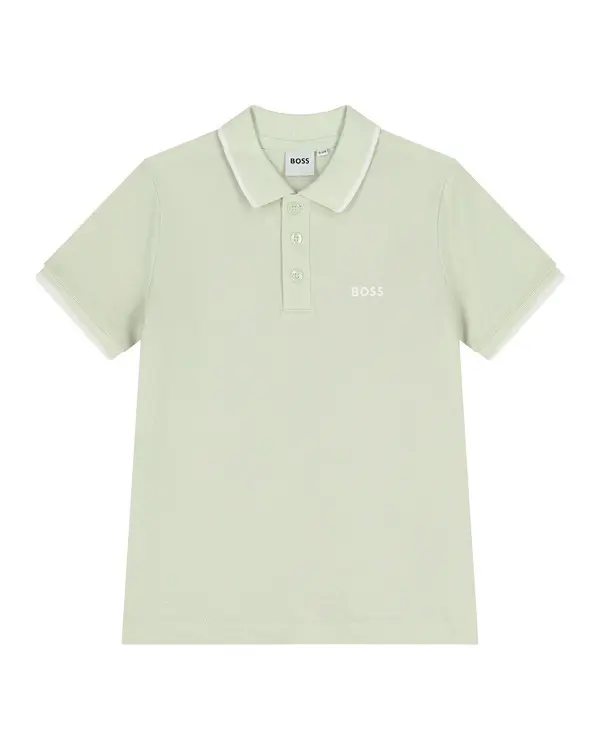 Contrasting Trim Short Sleeve Polo