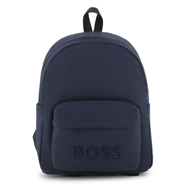 Embossed Cotton Pocket Backpack Bag