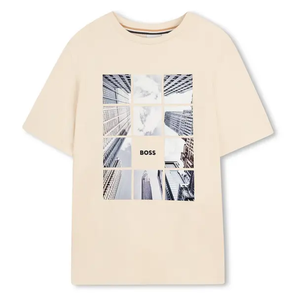 Graphic Front Print Short Sleeve Cotton T-shirt
