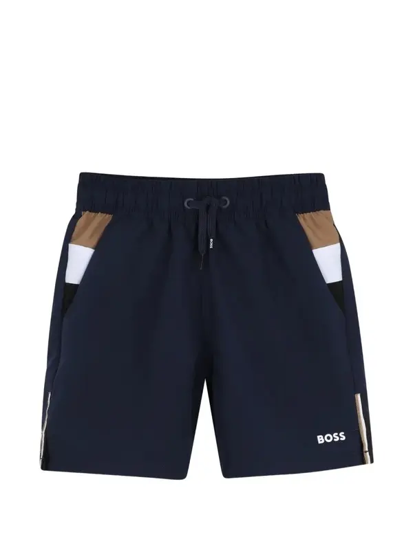 Striped Side Panel Swim Shorts