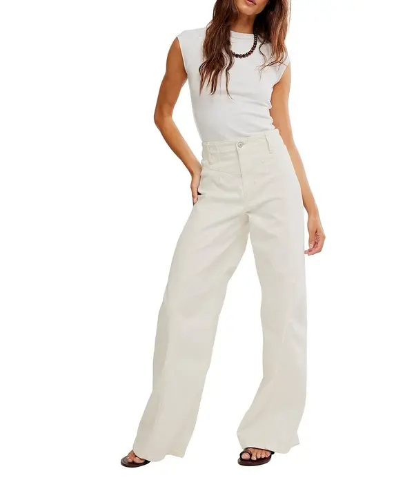 High Rise Wide Leg Jeans