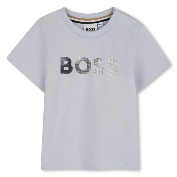 Pixelated Logo Short Sleeve Cotton T-Shirt