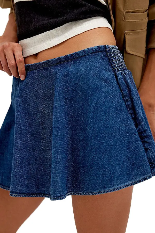 Short Denim Skort