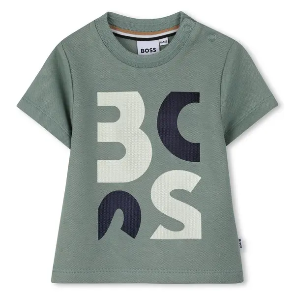 Oversized Logo Graphic Short Sleeve Cotton T-Shirt