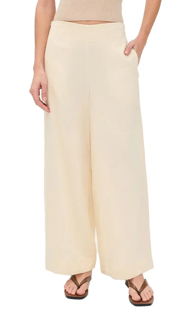 Cotton Linen Realxed Fit Pants