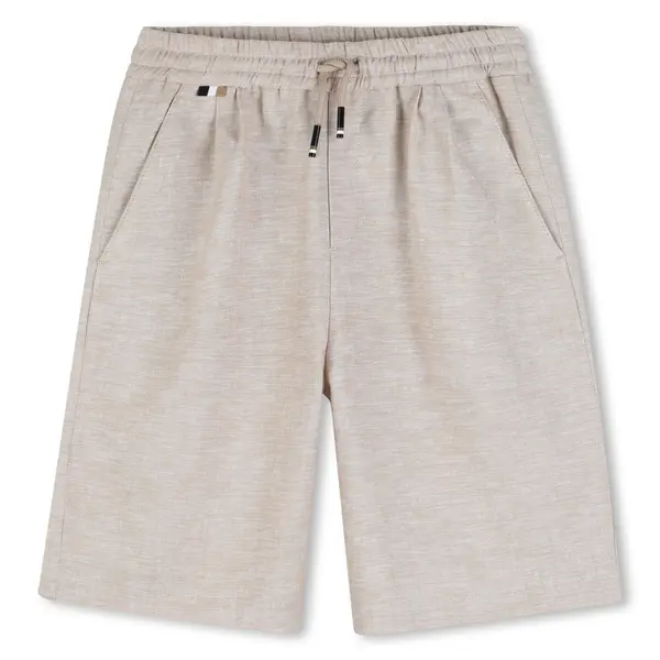 Seam Pocket Drawstring Linen Shorts