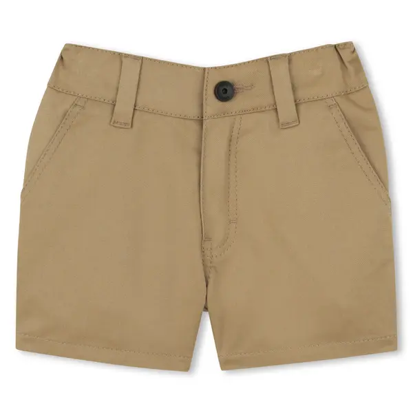Buttoned Cotton Shorts 