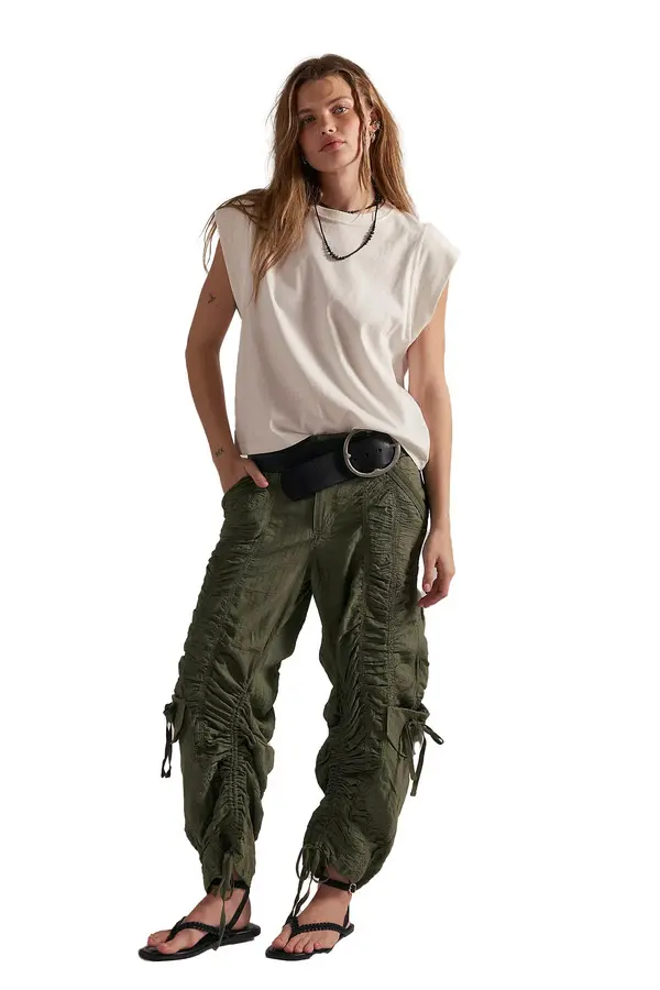 Mid-Rise Cargo Pants