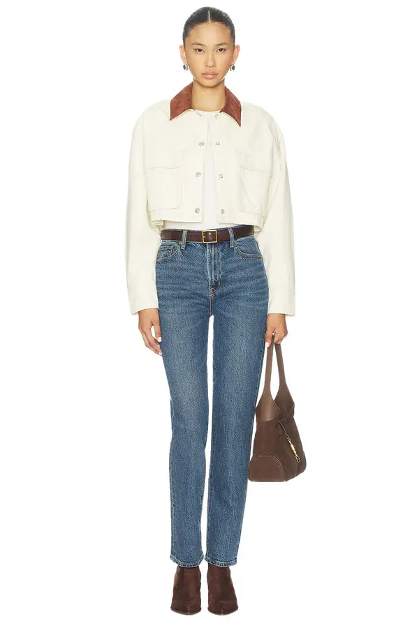 Workwear Jacket with Contrasting Details