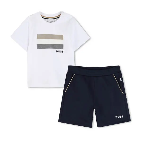 Striped Short Sleeve T-shirt & Shorts set