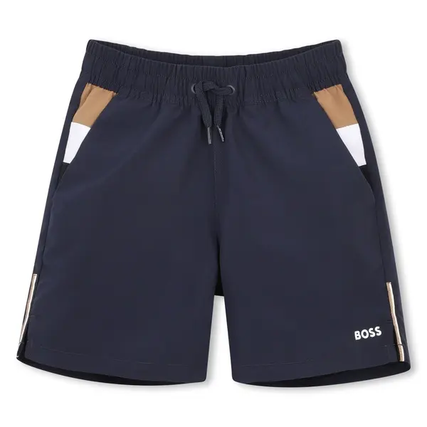 Drawstring Panelled Swim Shorts