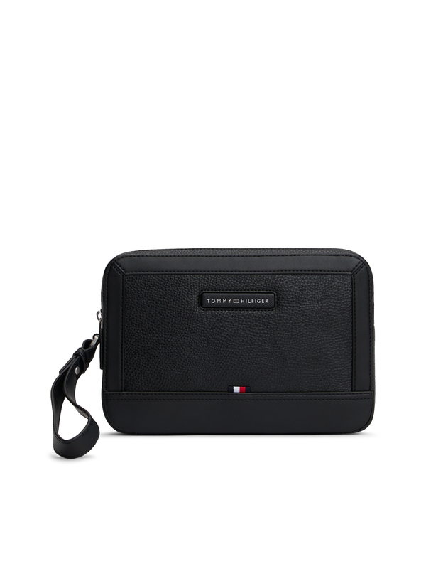 Pebbled Leather Pouch Bag