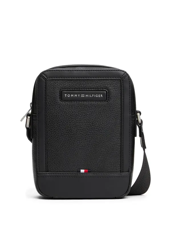 Pebble Grain Logo Crossbody Reporter Bag