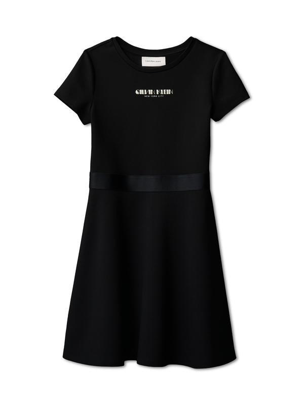Flared Punto Milano Dress
