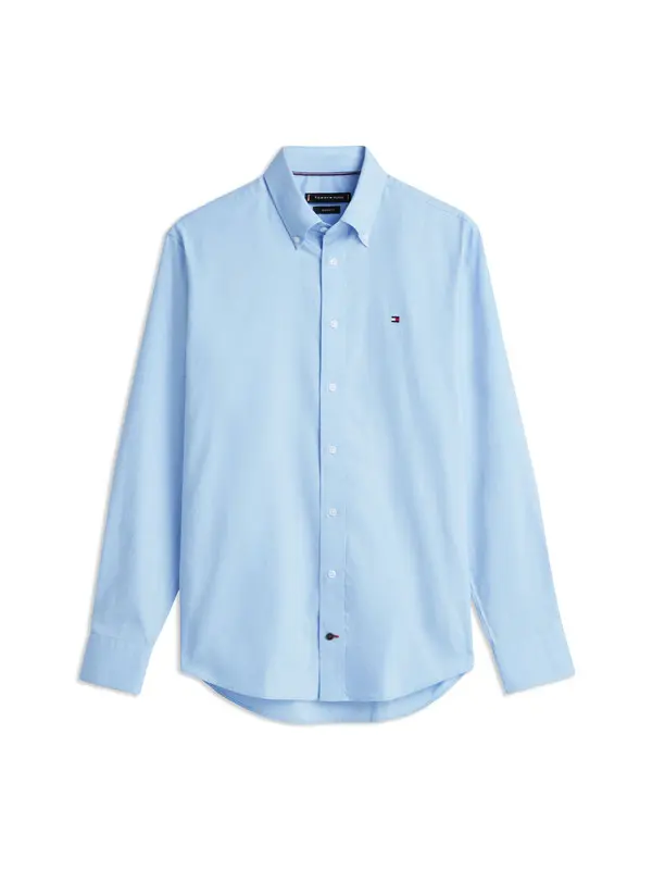 Regular Fit Stretch Oxford Long Sleeve Shirt