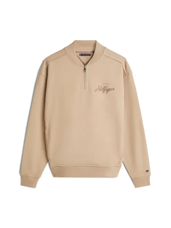 Baseball Collar Quarter-Zip Jumper
