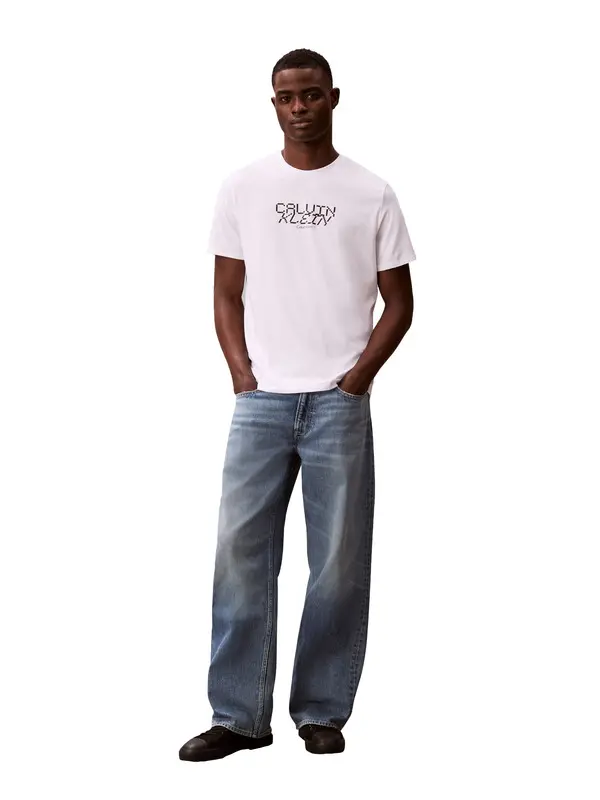 Classic Fit T-shirt With Script Graphic