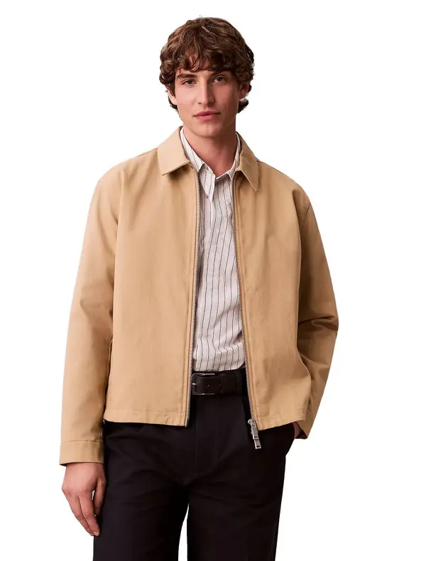 Cotton Dobby Blouson Jacket