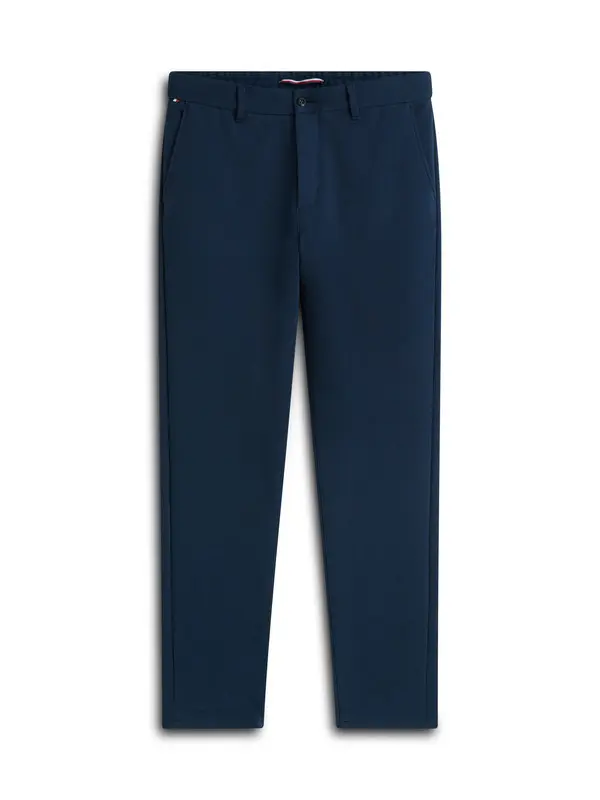 Harlem Interlock Knit Pique Tapered Leg Trousers