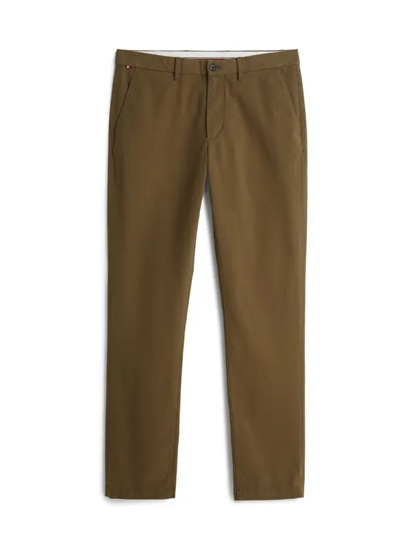 Straight Fit Cotton Trousers