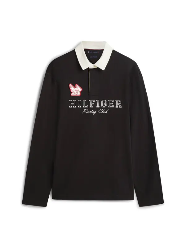 Logo Appliqué Relaxed Rugby Polo Shirt
