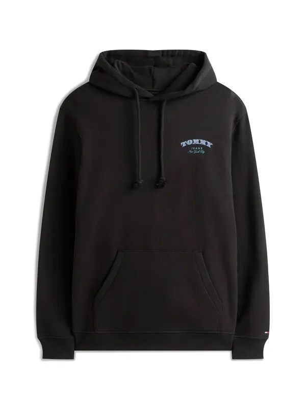 Straight Cut Hoodie with Back Brand Prints