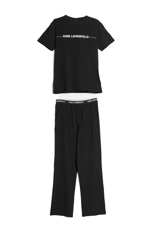 Logo Jersey Pajama Set