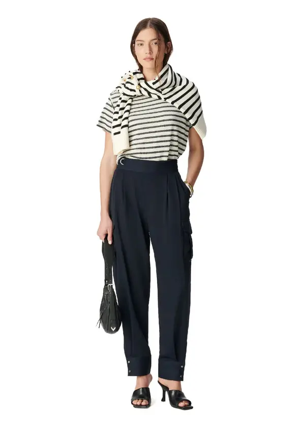 Balloon Cut Pants With Battle Pockets