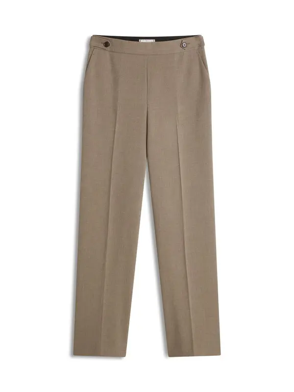 Pressed Crease Straight Leg Trousers