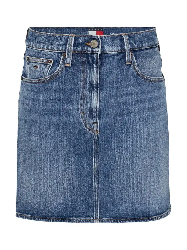 Straight Cut Denim Skirt Image