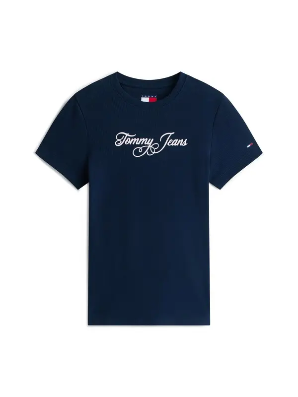 Slim Fit Short Sleeve Top with Logo