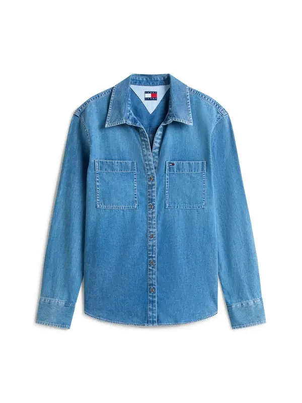 Regular Fit Long Sleeve Denim Shirt