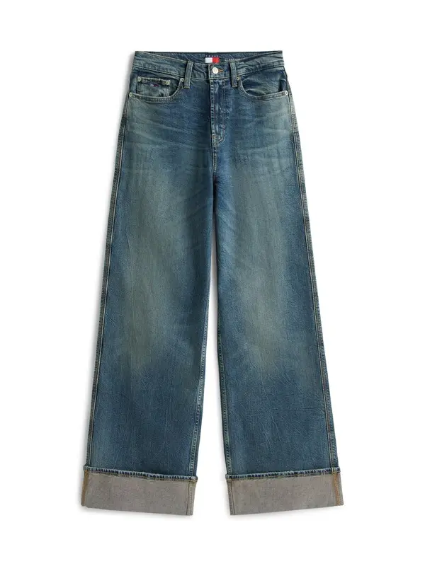 Claire Turn-Up High Rise Wide Leg Jeans